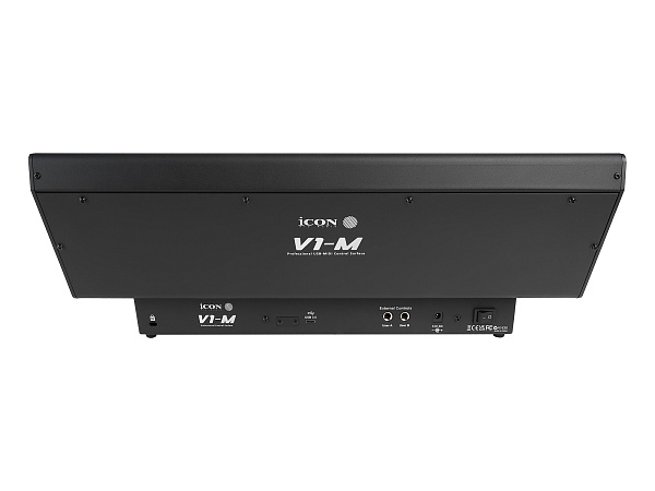 MIDI контроллер [110205A2020] Icon [V1-M] USB MIDI DAW контроллер, 9 моторизованных фейдеров, 8 двухфункциональных энкодеров, программируемый 7-дюймовый цифровой сенсорный дисплей, LED-индикаторы, 12-ти сегментный Master стерео индикатор