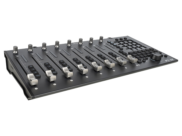 MIDI контроллер [110205A2022] Icon [P1-M] USB MIDI DAW контроллер, 8 моторизованных фейдеров, программируемый 4-дюймовый сенсорный дисплей, LED-индикаторы, колесо Jog оптического энкодера, 8 энкодеров, функциональные кнопки с подсветкой