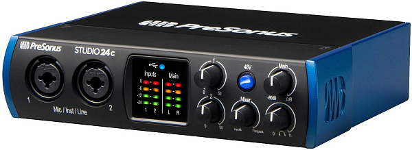 PRESONUS Studio 24C - аудиоинтерфейс USB 24бит/192кГц, USB-C.