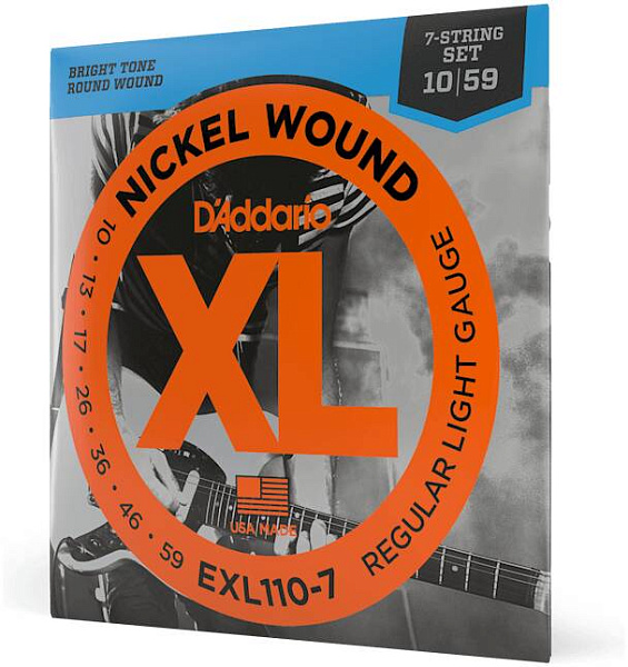 D'ADDARIO EXL110 7 - Струны для электрогитары 7-струнной