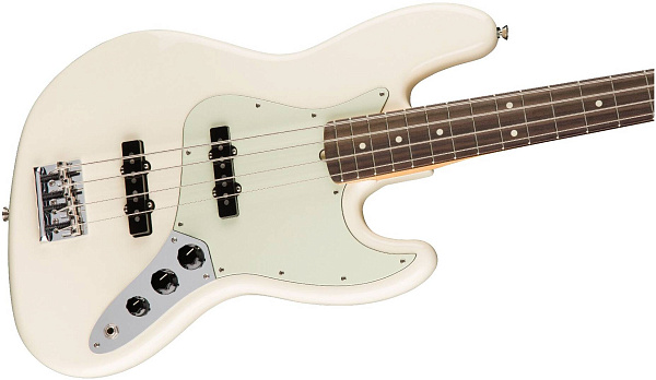 FENDER AMRICAN PRO JAZZ BASS RW OLIMPIC WHITE - Бас-гитара