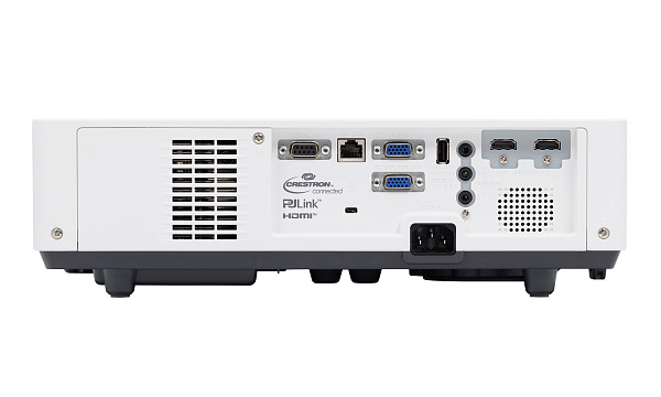 Лазерный проектор Panasonic [PT-LMW460] 3LCD 4600 Lm, WXGA (1280x800), 3000000:1; Zoom 1,2x; TR 1,36–1,64:1; HDMI x2; VGA IN D-Sub 15pin x2; Audio IN x2/OUT x1; USB(A) Viewer/Power 5V 2A /Wi-Fi option; RS232; RJ45; mono 10W; 35/24dB;4,2 кг.