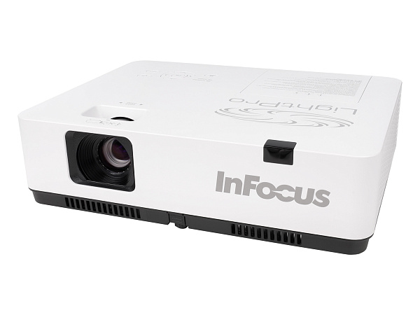 Проектор InFocus [IN1049] 3LCD, 5000 lm, WUXGA, 1.37~1.65:1, 50000:1, 16W, 2хHDMI 1.4b, VGA in, CompositeIN, 3,5 mm audio IN, RCAx2 IN, USB-A, VGA out, 3,5 audio OUT, RS232, Mini USB B serv, RJ45, PJLink,3,3 кг
