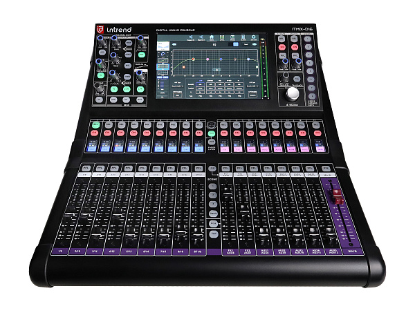 Микшер Intrend [ITMIX-D16] цифровой, 48 каналов, 16 аналоговых входов, поддержка 2х блоков расширения входов/выходов ITMIX-DEX-168