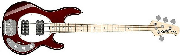 STERLING StingRay HH Candy Apple Red - Бас-гитара 4 струны