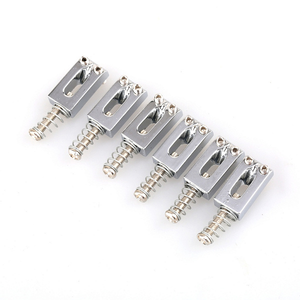 MX0884CR-6 Комплект седел для электрогитары (6шт), хром, Musiclily