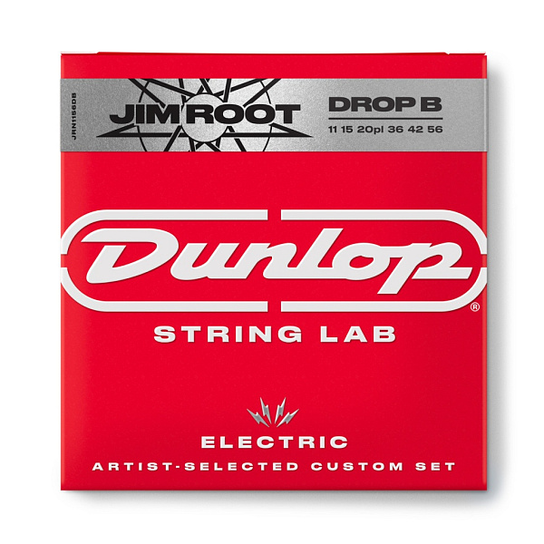 JRN1156DB Jim Root Комплект струн для электрогитары, никелированные, 11-56, Dunlop