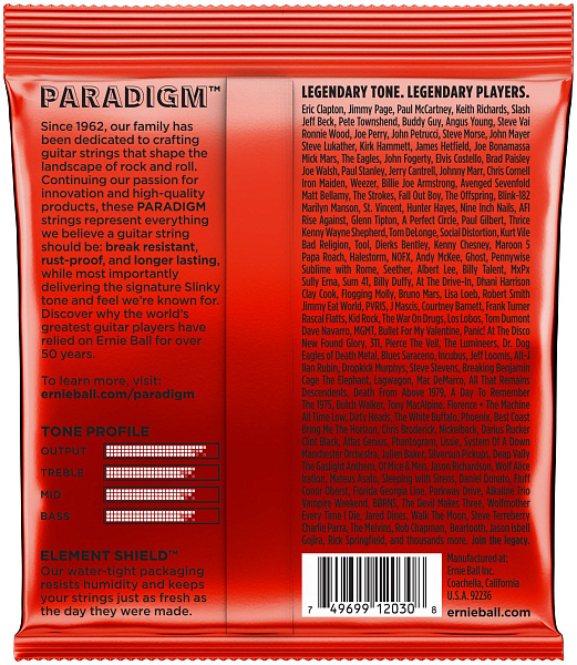 ERNIE BALL 2030 Paradigm Slinky Skinny Top Heavy Bottom 10-62 - Струны для электрогитары 7-струнной