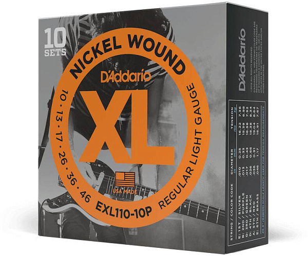 D'ADDARIO EXL110 10P - Струны для электрогитары