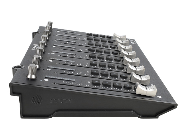 MIDI контроллер [110205A2023] Icon [P1-X] USB MIDI DAW контроллер, модуль расширения для P1-M до 16, 32 и 64 каналов, ARM-чип Cortex-M7 500 МГц, 8 сенсорных фейдеров, 8 двухфункциональных энкодеров, LED-индикаторы, кнопки с подсветкой для управления кана
