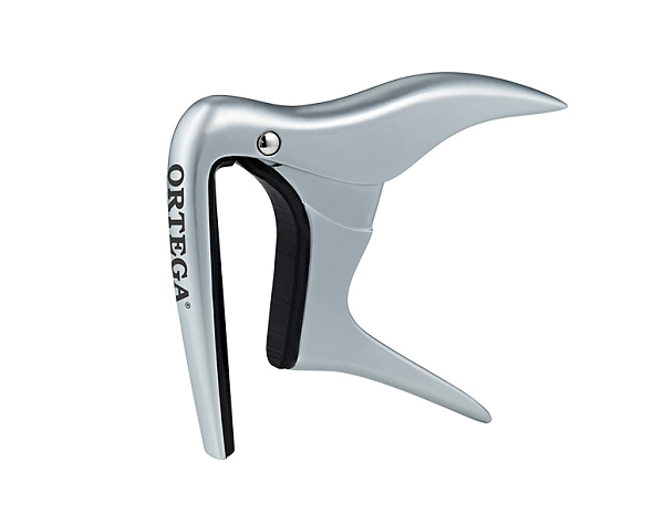 OCAPO-CR Каподастр для акустической гитары, для плоского грифа, хром, Ortega