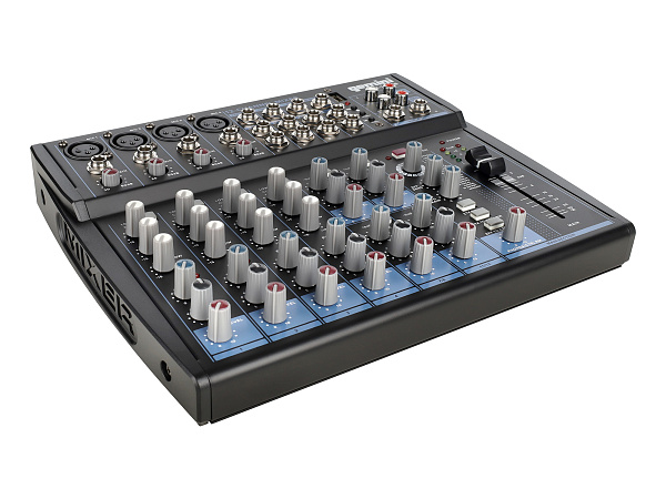 Микшер [GEM-12USB] Gemini [GEM-12USB] аналоговый, 12 каналов, DSP, выход на наушники, Bluetooth, USB-проигрыватель файлов в формате MP3/WAV