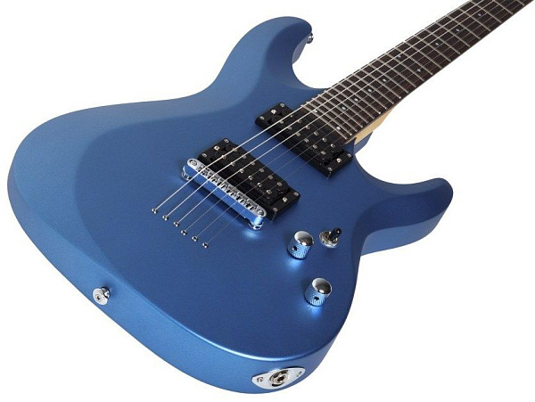 Электрогитара SCHECTER [C-6 DELUXE SMLB]  6-струнная, корпус: липа, гриф: клен, накладка: палисандр, 24 лада, цвет: Satin Metallic Light Blue (SMLB)