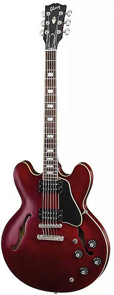 GIBSON 2018 MEMPHIS ES-335 SATIN WINE RED - Гитара полуакустическая