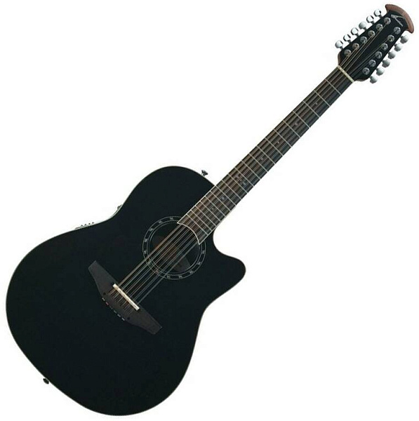 OVATION 2751AX-5 Standard Balladeer Deep Contour Cutaway 12-String Black...