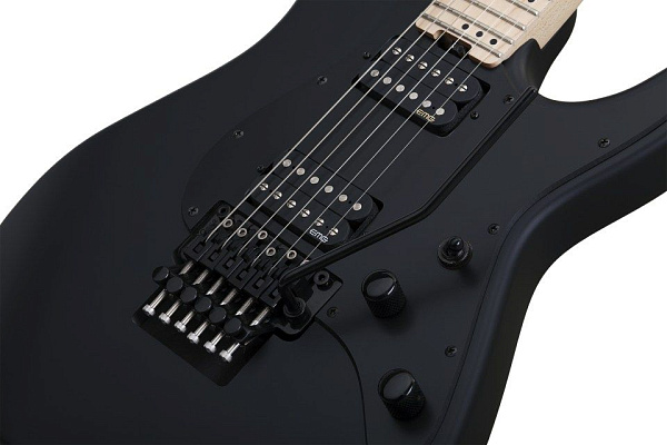 Электрогитара SCHECTER [SUN VALLEY SUPER SHREDDER FR SBK]  6-струнная, корпус: красное дерево, гриф: клен, накладка: клен, 24 лада, FloydRose цвет: Satin Black (SBK)