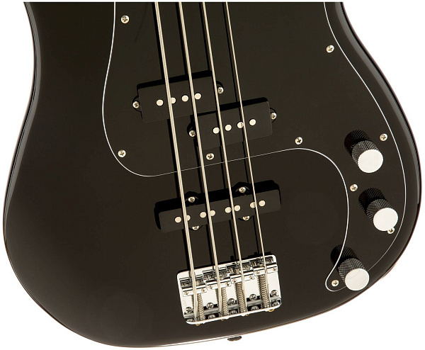 FENDER SQUIER AFFINITY PJ BASS BWB PG BLK - Бас-гитара 4 струны