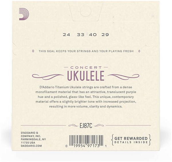 D'ADDARIO EJ87 C - Струны для укулеле концерт