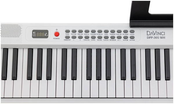 DAVINCI DPP-305 WH - Синтезатор с подсветкой клавиш