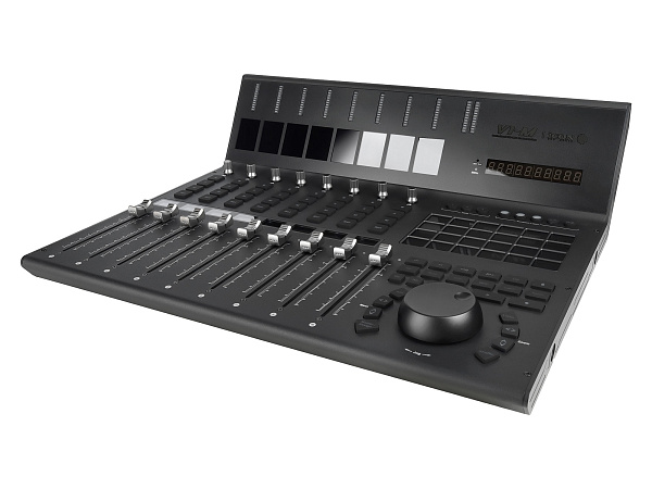 MIDI контроллер [110205A2020] Icon [V1-M] USB MIDI DAW контроллер, 9 моторизованных фейдеров, 8 двухфункциональных энкодеров, программируемый 7-дюймовый цифровой сенсорный дисплей, LED-индикаторы, 12-ти сегментный Master стерео индикатор
