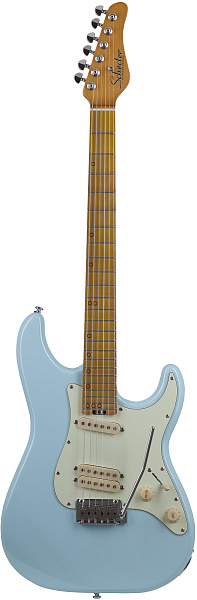 Электрогитара SCHECTER [MV-6 SSBLU] 6-струнная, корпус: липа, гриф: запеченый клен, 24 лада, цвет: Super Sonic Blue (SSBLU)