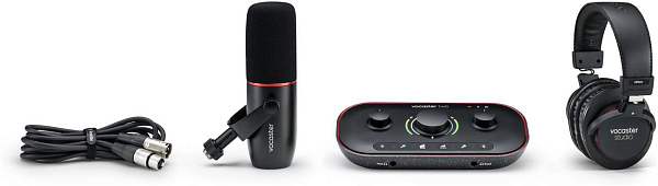 FOCUSRITE Vocaster Two Studio Podcast Set - комплект (Vocaster Two, наушники,...