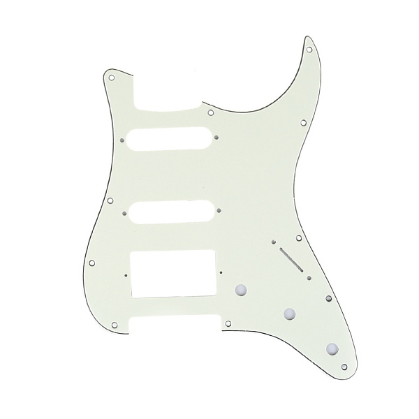 MX1382IV Пикгард для гитары Fender Stratocaster HSS, 3 слоя, слоновая кость, Musiclily