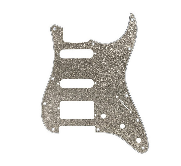 DPP-ST-SIS-HSS Защитная накладка электрогитары Stratocaster, HSS, серебро, D'Andrea