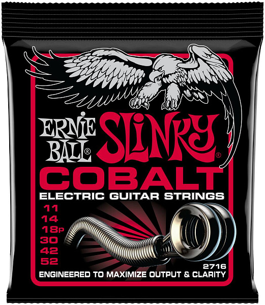 ERNIE BALL 2716 Cobalt Slinky Burly 11-52 - Струны для электрогитары