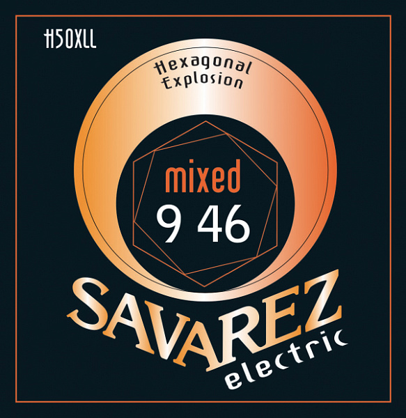 H50XLL Hexagonal Explosion Комплект струн для электрогитары, никелированные, 9-46, Savarez