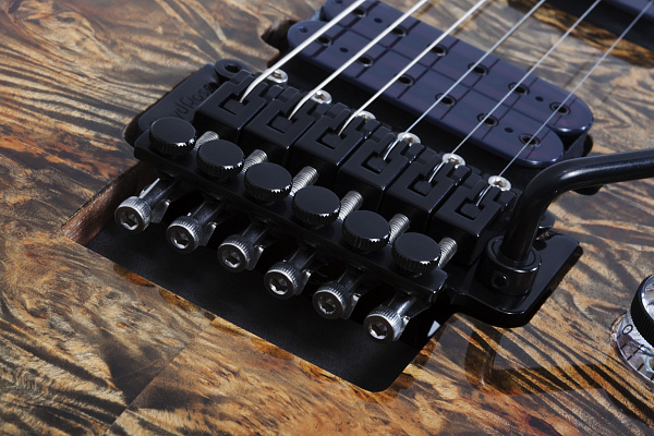Электрогитара SCHECTER [OMEN ELITE-6 FR CHAR]  6-струнная, корпус: красное дерево, топ: кап, гриф: клен, накладка: палисандр, 24 лада, FloydRose цвет: Charcoal (CHAR)