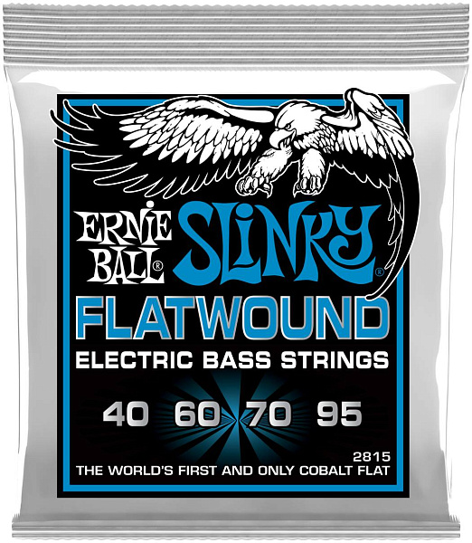 ERNIE BALL 2815 Flatwound Slinky Extra 40-95 - Струны для бас-гитары