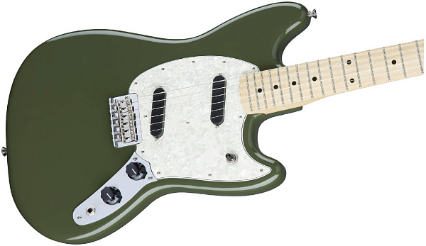 FENDER MUSTANG MN Olive - Электрогитара