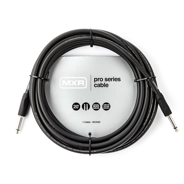 DCIX20 MXR Pro Series Кабель инструментальный, прямой/прямой, 6м, Dunlop