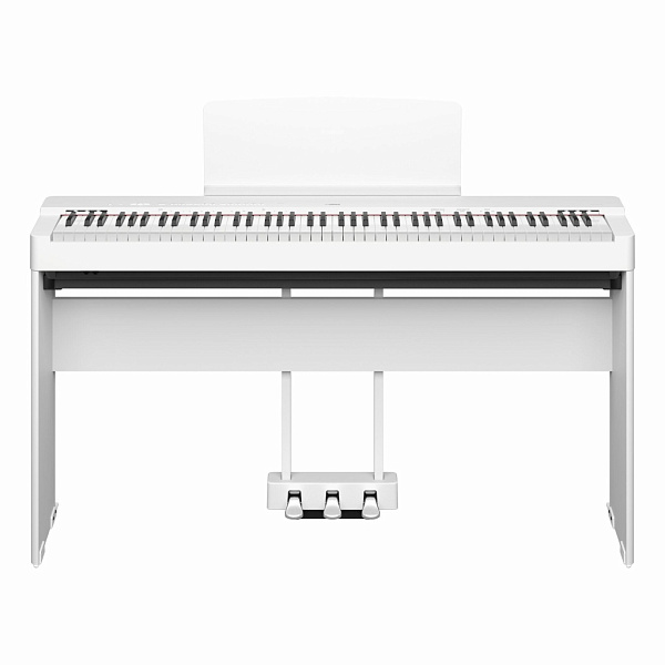 P-225-WH-SET Цифровое пианино со стойкой и блоком педалей, белое (3 коробки), Yamaha