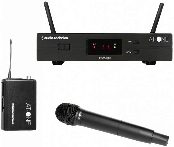 AUDIO-TECHNICA ATW13F - Ручная радиосистема, 4+4 канала UHF с ручным конденсаторным...