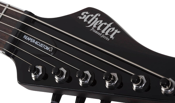 Электрогитара SCHECTER [REAPER-6 CUSTOM G.BLK] электрогитара 6-струнная, корпус: красное дерево, гриф: венге, накладка: черное дерево, 24 лада, цвет: Gloss Black