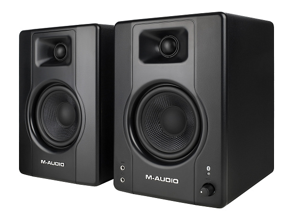 Акустическая система [BX4PAIRBTXEU] M-audio [BX4 BT (пара)] (активный+пассивный), 2-х полосные, 25 Вт, 69-22000 Гц, 4,5"+1", входы: 2x1/4"линейный вход, 2xRCA линейный вход, Bluetooth