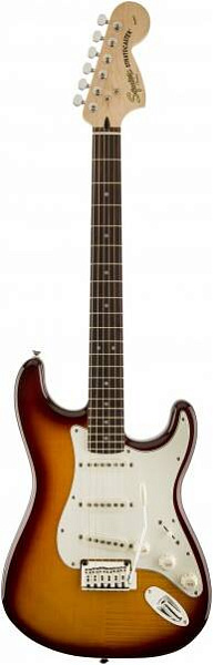 FENDER SQUIER STANDARD STRATOCASTER FMT RW AMBER SUNBURST - Электрогитара