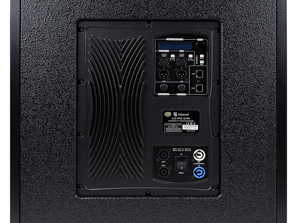 Сабвуфер Intrend [ILS-PAC-S18A-FC] линейного массива Pacific, активный, аналог + DANTE, 18", 30-200 Гц, SPL 135 дБ, 1200 Вт AES, 8 Ом. Цвет чёрный, корпус дерево. Поставляется во флайткейсе.