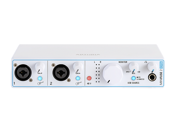 Аудиоинтерфейс USB [810132] Arturia [MiniFuse 2 White OTG] 24бит/192кГц