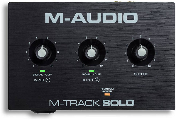 M-AUDIO M-Track Solo - аудиоинтерфейс USB 24бит/48кГц.