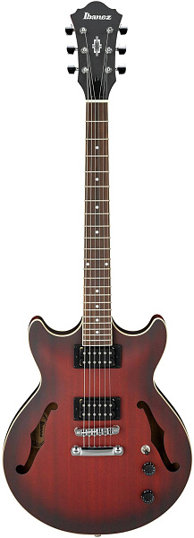 IBANEZ AM53-SRF, полуакустическая электрогитара, цвет красный закат