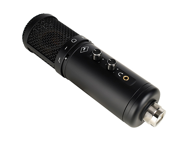 Микрофон Antelope Audio [Axino Synergy Core] конденсаторный, USB, 24 бит/192 кГц, диафрагма: 34 мм, кардиоида, 20 Гц - 20 кГц, уровень звукового давления: 140 дБ (<1% THD при 1 кГц), USB тип B (совместим с USB 2.0)
