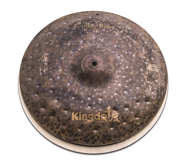 Тарелки хай-хэт 15" [15" COLLECTION DRY HI-HAT] KINGDO [15" COLLECTION DRY HI-HAT] сплав В20, ручная работа, специальное окисление