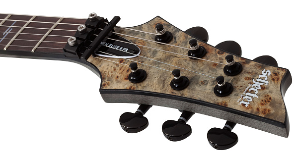 Электрогитара SCHECTER [OMEN ELITE-6 FR CHAR]  6-струнная, корпус: красное дерево, топ: кап, гриф: клен, накладка: палисандр, 24 лада, FloydRose цвет: Charcoal (CHAR)