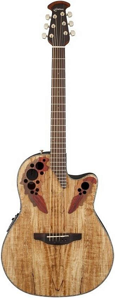 OVATION CE44P-SM Celebrity Elite Plus Mid Cutaway Natural Spalted Maple...
