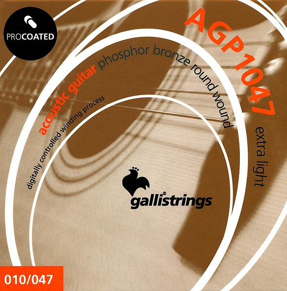 Комплект струн GALLI STRINGS [AGP1047] для акустической гитары