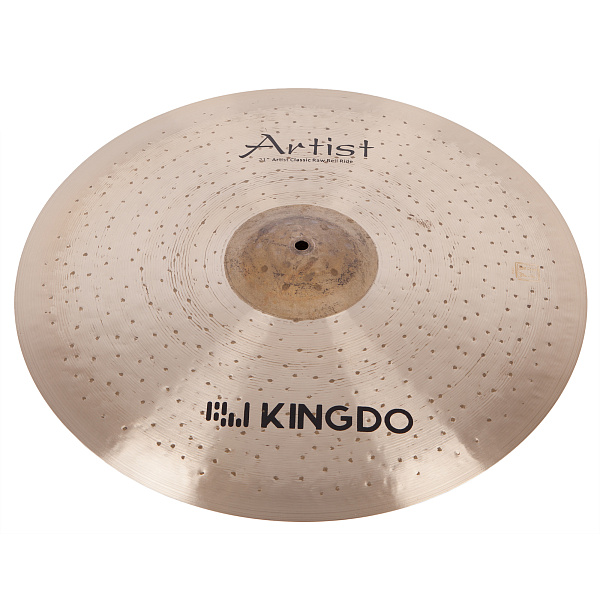 Тарелка райд 21" [21" CLASSIC RAW BELL RIDE] KINGDO [21" CLASSIC RAW BELL RIDE] сплав B20, ручная работа, поверхность традиционная Bell натуральный