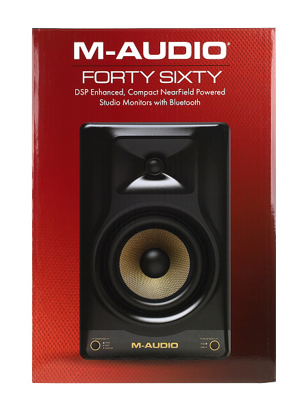 Акустическая система [FORTYSIXTYEU] M-audio [Forty Sixty] 6,5” НЧ динамик, 1.25” ВЧ, 39 Гц - 22 кГц, 60 Вт + 40 Вт,113 дБ, BT